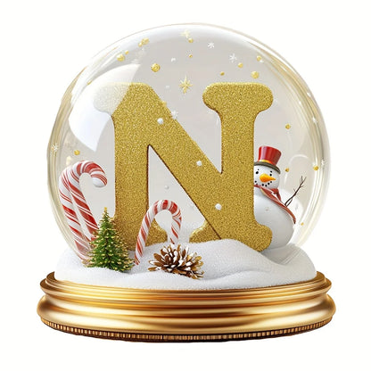 Décorations d'arbre de Noël lettre mixte, ornement de bureau, portrait de famille, décor de ferme, vacances, décoration de bureau, acrylique