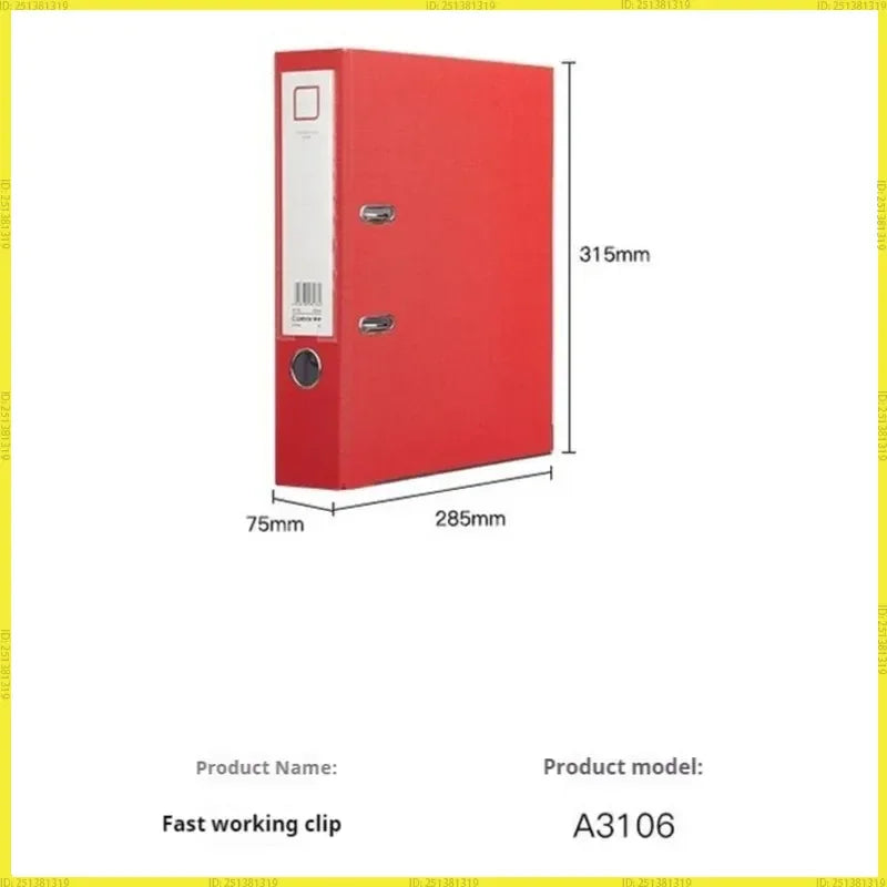 Grand classeur à anneaux multicolore A4, classeur à levier pour Documents,