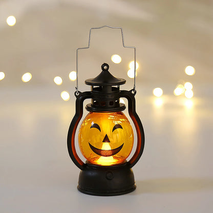 Lampe à Huile LED pour Halloween, Bougie d'Avertissement Électronique, Lanterne, Accessoires de ix, Ornements Shoes