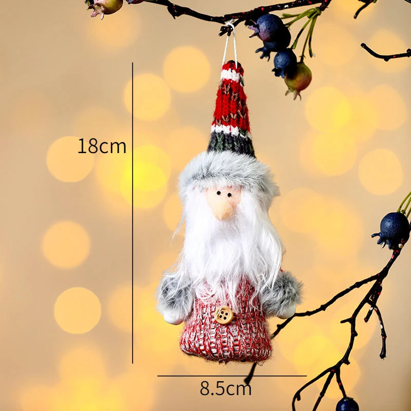 Décorations d'arbre de noël pour nouvel an 2022, poupées mignonnes, pendentif, décoration de maison, ornements d'arbre de noël, cadeau de noël, 2021