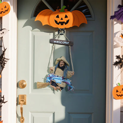 Décorations de fantômes suspendues uniques pour Halloween en plein air, accessoires de maison hantée, porte d'entrée effrayante, fournitures d'ornement de poupée suspendue