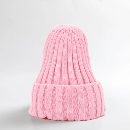 Chapeau de bébé brodé d'ours de dessin animé coréen, doux et chaud pour enfants garçons et filles, Bonnet d'hiver tricoté pour enfants