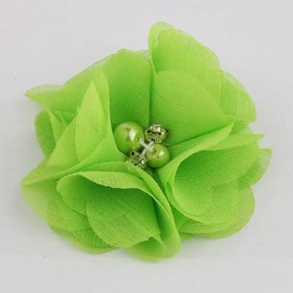 Mini fleurs artificielles en tissu mousseline de soie, 8 pièces, 2 pouces, 35 couleurs, pour Invitation de mariage, décoration de robe