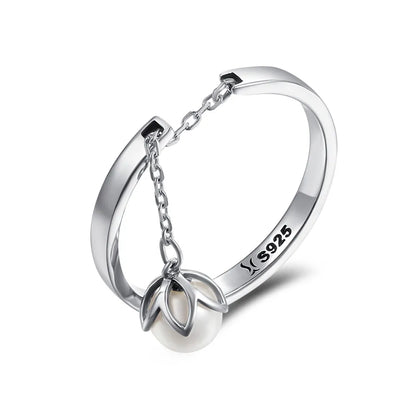 WOSTU-Bagues ajustables en argent regardé 925 pour femme, bijoux originaux empilables, taille ouverte