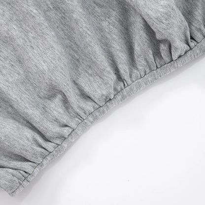 CUTENOVA femmes taille mince conception col en v couleur unie à manches courtes T-Shirt Sexy rétrécissement haut plissé mode polyvalent haut décontracté