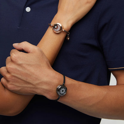 Totwoo cadeau de Couple romantique Bracelets Bluetooth intelligents avec rappel de vibrations pour iOS Android longue Distance