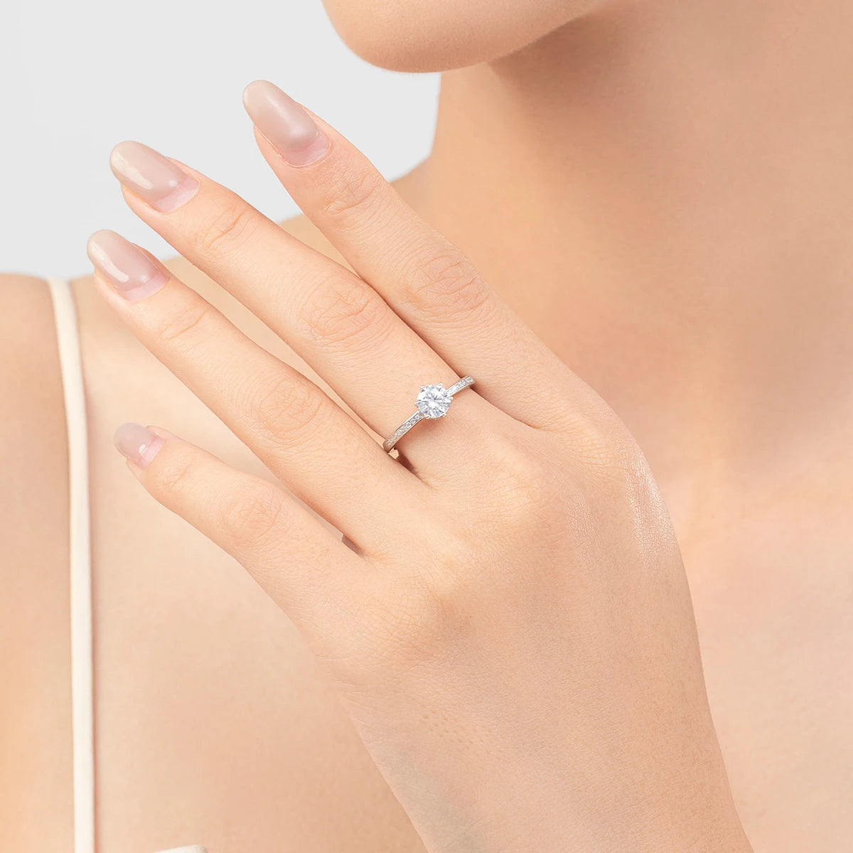 Bague de fiançailles en argent regardé 2024 pour femme, bijoux
