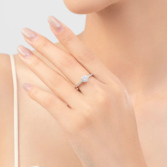 Bague de fiançailles en argent regardé 2024 pour femme, bijoux