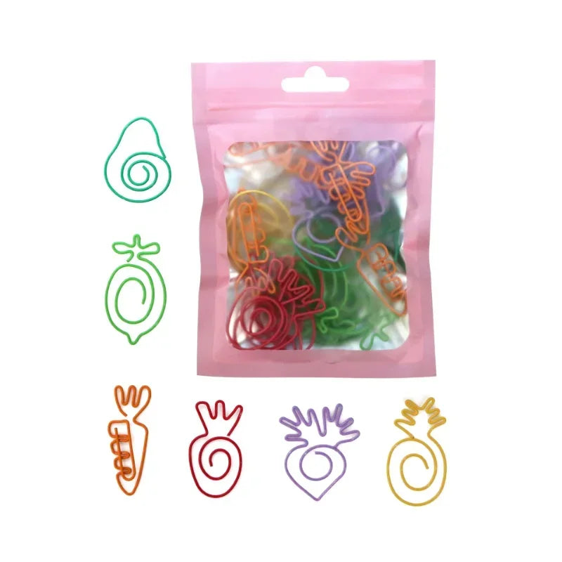 30 pièces Kawaii papier Clips signet papeterie Scrapbook Gadget fournitures scolaires bureau mignon bureau Orgainzer accessoires