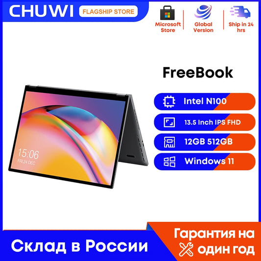 CHUWI-Tablette PC portable 2 en 1, avec processeur Intel i3 1215U, 12 Go LPDDR5, SSD de 512 Go, Windows 11, écran IPS FHD de 13.5 pouces, Wi-Fi 6, résolution de 2256x1504