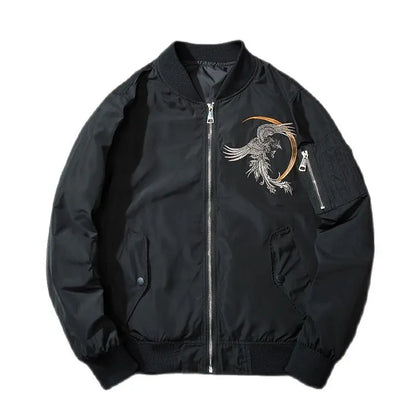 Sukajan Phoenix broderie printemps hiver Bomber veste hommes MA1 pilote manteau rembourré Baseball manteau 2024 japon Streetwear Z1