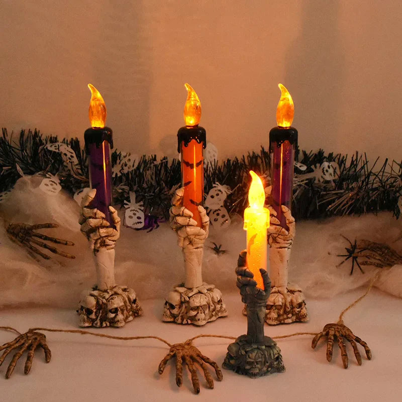 Lumière LED Mains Fantômes Sons pour Halloween, Accessoires d'Horreur pour Maison Hantée, Fournitures de Décoration pour ixJoyeuse