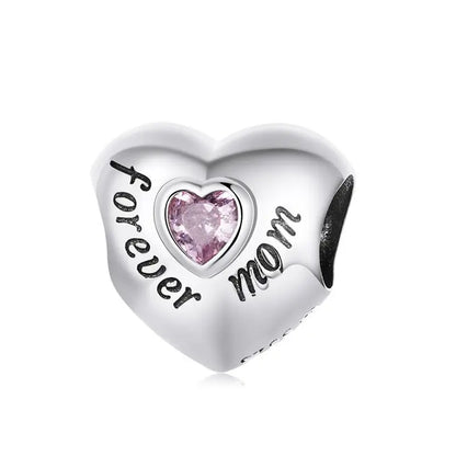 WOSTU – breloques Vintage en forme de cœur, 100% argent Sterling 925,