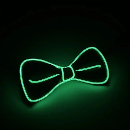 Noeud lumineux LED Shoous pour homme, fil EL lumineux, accessoire de vêtements de scène, décoration de fête au néon, Halloween et Noël, bar et club