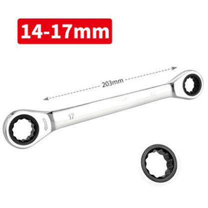 WEELEE – clé à Double cliquet, 1 pièce, outil manuel, 72 dents, acier au Chrome Vanadium, finition miroir