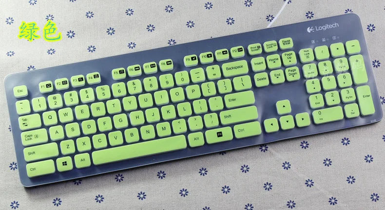 Logitech – housse de protection pour clavier de bureau, en silicone souple, étanche à la poussière et à l'eau, pour ordinateur portable, K310