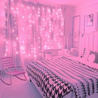 Guirlande de mariage fée lumières extérieur 8 Mode LED USB rideau lumineux chaîne fête de noël vacances décoration jardin lumière