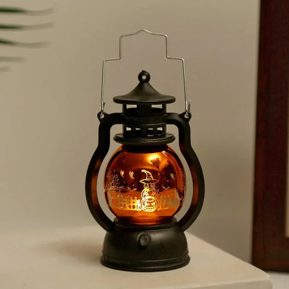 Lanterne LED en Forme de Citrouille et Fantôme, Luminaire Décoratif d'Nik, Accessoires d'Horreur, Idéal pour un Bar ou une ixd'Halloween