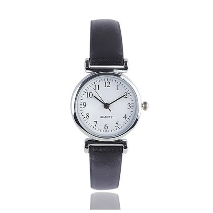 Femmes montres Vintage petit cadran montre bracelet en cuir doux décontracté dames Quartz horloge montres