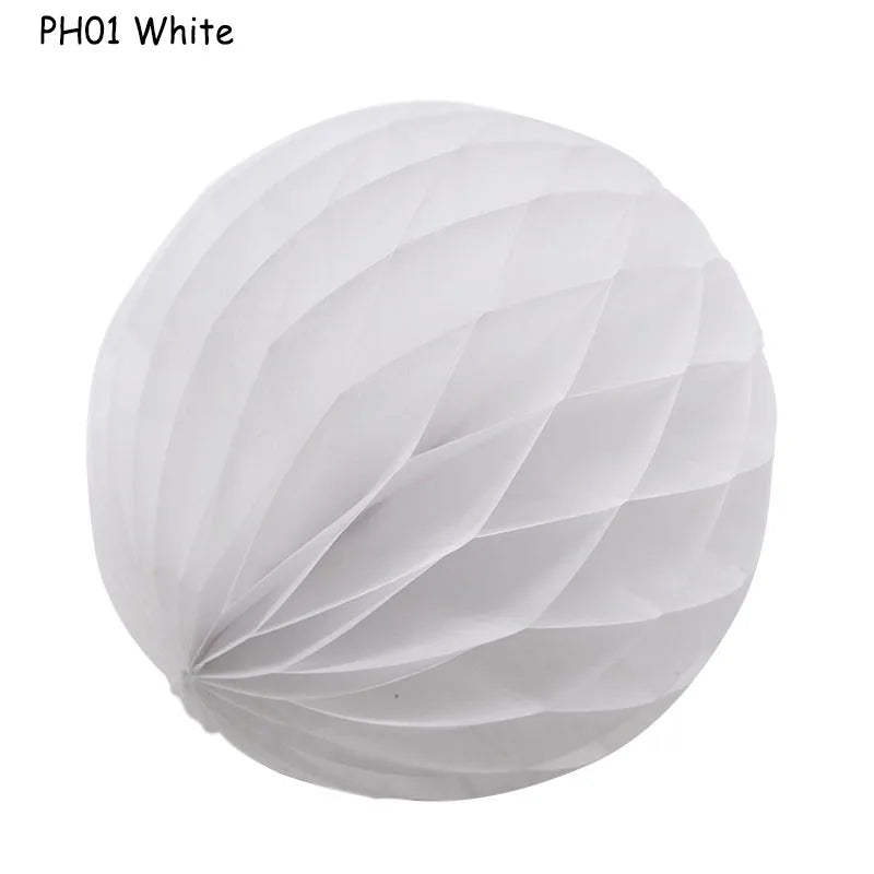 Boule décorative en papier nid d'abeille, 5 pièces/lot, 10/15cm, fleur Pastel, décoration de fête d'anniversaire pour mariage, enfant, fournitures de réception-cadeau pour bébé 8Z