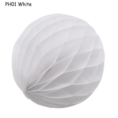 Boule décorative en papier nid d'abeille, 5 pièces/lot, 10/15cm, fleur Pastel, décoration de fête d'anniversaire pour mariage, enfant, fournitures de réception-cadeau pour bébé 8Z