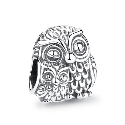 Original 925 en argent Sterling breloque perle amour chien chat patte Panda luciole pendentif breloques idéal pour bracelet colliers femmes bijoux