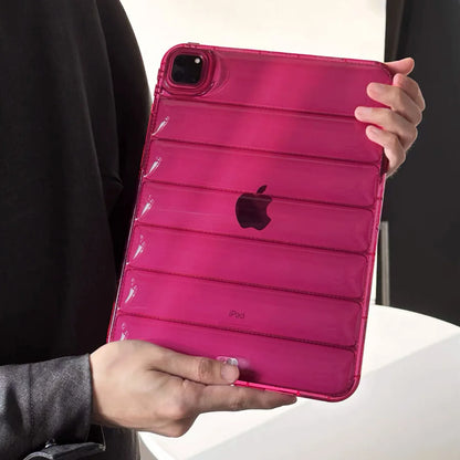 Puffer Bumper Case pour iPad Pro, Doudoune, Juste transparente, Étui souple, iPad Pro 11, 12.9, M2, 2022, 10.9, 10e, Air 4, 5, 12.9, 2018, 2020, 2021