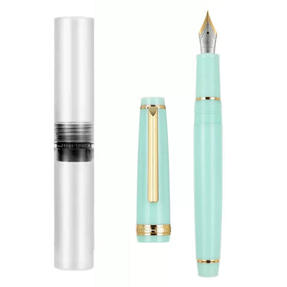 Jinhao-Stylo à plume en acrylique 82 avec clip doré, plume de 0.5mm, rose, vert,