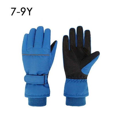 Gants de Ski imperméables pour enfants et adultes, épais, pour Snowboard, doublure polaire d'extérieur, gants d'hiver pour la famille, pour garçons et filles