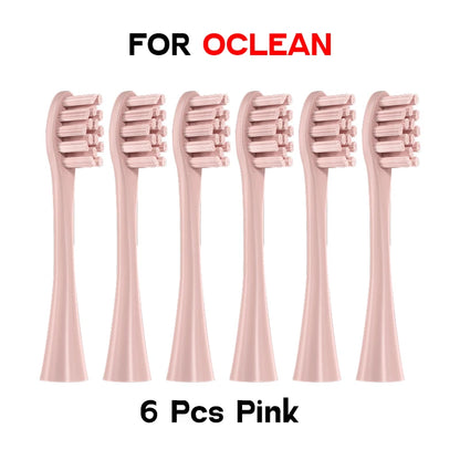 Têtes de brosse à dents de rechange, 10 pièces, pour Oclean, gamme complète, buses DuPont souples, scellées sous vide, emballées