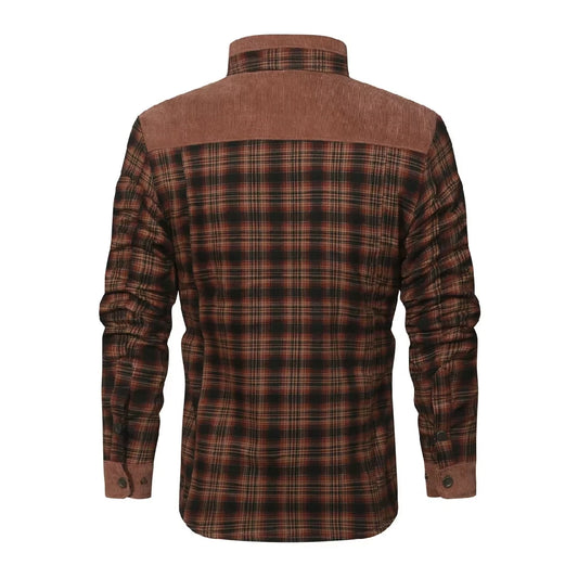 Vestes d'hiver pour hommes, coupe-vent, chaud, décontracté, manteau bombardier à carreaux, doublure Sherpa, flanelle, extérieur, classique, doux, taille américaine