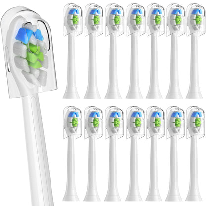 Têtes de brosse à dents de rechange pour têtes de rechange Phlips, tête de brosse à dents électrique Compatible avec Phllips, 4/8/16 pièces