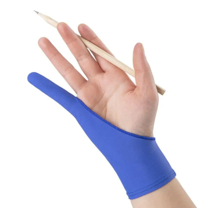 Stylet noir bleu gris rose Anti-salissure anti-rayures gant à deux doigts tablette dessin gant peinture gant écran gant