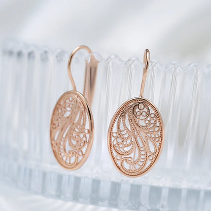 SYOUJYO  boucles d'oreilles 585 Rose doré quotidien fête mode exquis bijoux