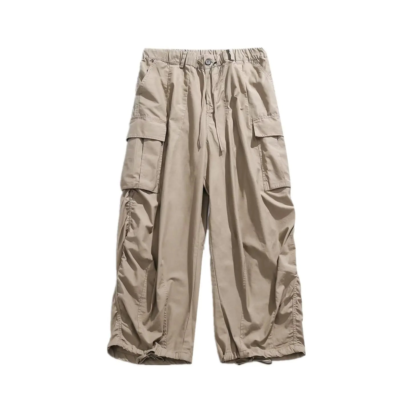 Ensemble deux pièces patchwork japonais pour hommes, chemises et pantalons cargo à manches courtes, faux deux demi-manches, poches, décontracté, couple, été
