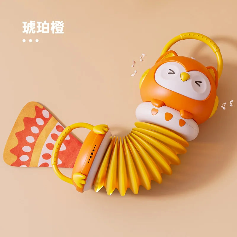 Jouets éducatifs en accordéon de renard pour bébé, Animal de dessin animé, insectes, éducation précoce, jouet d'apprentissage de la musique, cadeau pour garçon et fille