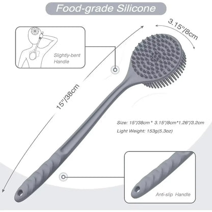 2025 bain doux dos épurateur brosse bain douche éponge brosse à récurer avec poignée fournitures de bain exfoliant gommage peau masseur