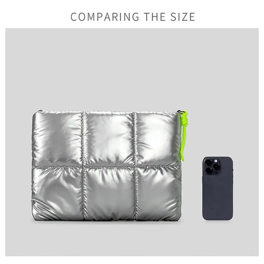 ChimPuffy 14 Inch Waterproof Cotton Laptop Bag Shockproof Soft Sleeve Case for MacPle/Lenovo/Huawei
