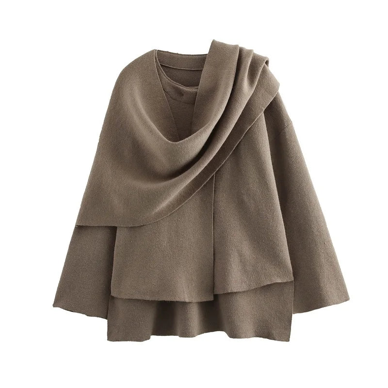 MUJER manteaux d'hiver pour femmes écharpe asymétrique