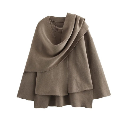 MUJER manteaux d'hiver pour femmes écharpe asymétrique