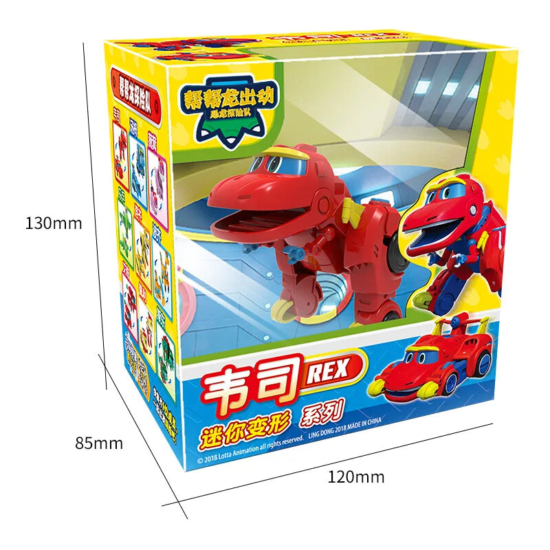Min Gogo Dino ABS déformation voiture/avion figurines REX/PING/VIKI/TOMO Transformation dinosaure jouets pour enfants cadeau