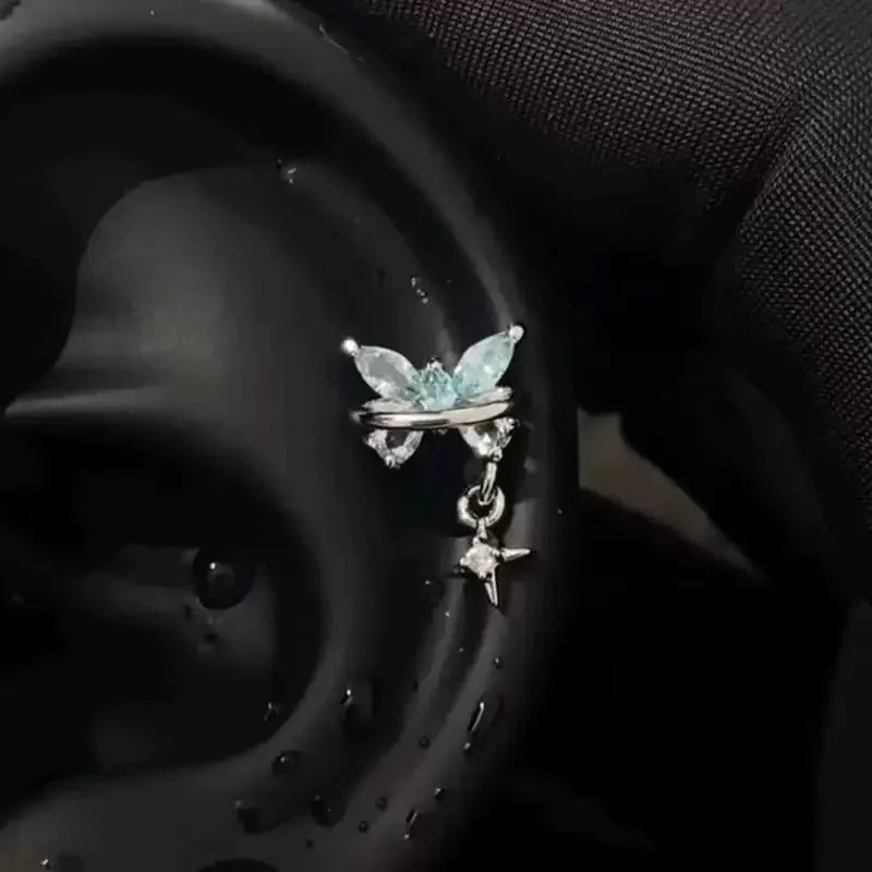 Boucles d'oreilles en argent pour femmes, 1 pièce, griffe d'os de chien en acier inoxydable 316L,