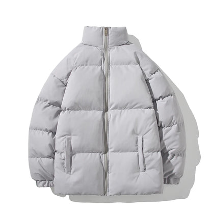 LEGIBLE-Veste zippée à capuche pour homme, Parkas optiques, Manteau chaud, Hiver 2024