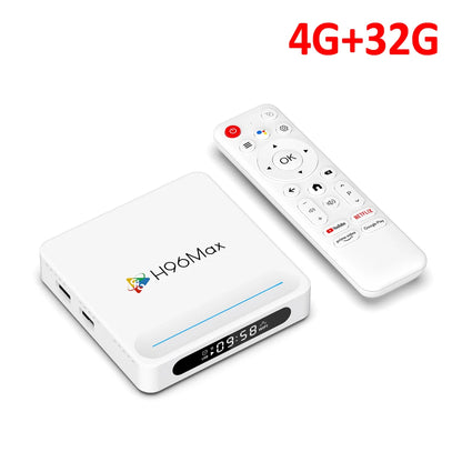 WOOPKER TV Box H96 MAX H618 PLUS 8K Android14.0 Allwinner H618 BT5.4 WiFi6 Mouse Support Media Player 4G32G 128G Set Top Box