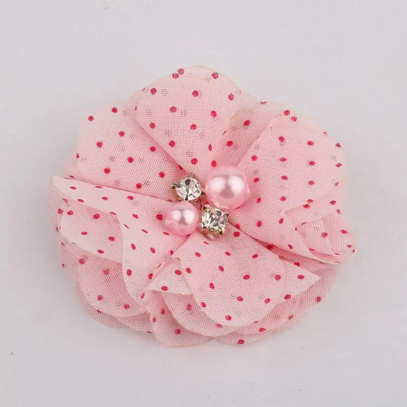 Mini fleurs artificielles en tissu mousseline de soie, 8 pièces, 2 pouces, 35 couleurs, pour Invitation de mariage, décoration de robe