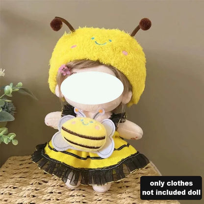 Ensemble de vêtements de poupée en coton, joli et mignon, pour poupée idole de 20cm, accessoires de déguisement, vêtements de bricolage, cadeaux pour Fans d'enfants