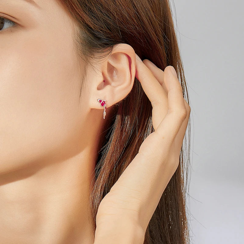 Boucles d'oreilles en argent Sterling 100%, mignon,