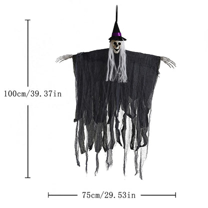 Décoration de fantôme d'horreur effrayant, accessoires de modules d'Halloween, extérieur, intérieur, jardin, maison hantée, faucheuses, ornement