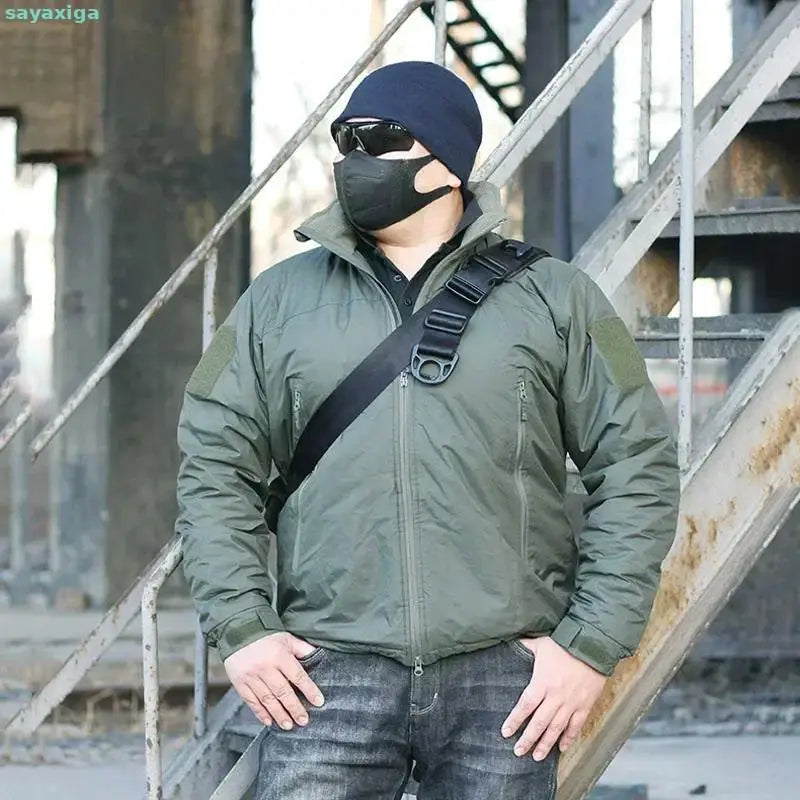 Veste d'hiver de niveau 7, doudoune tactique militaire pour hommes, coupe-vent chaud et imperméable, manteau Parkas de chasse et de randonnée, armée