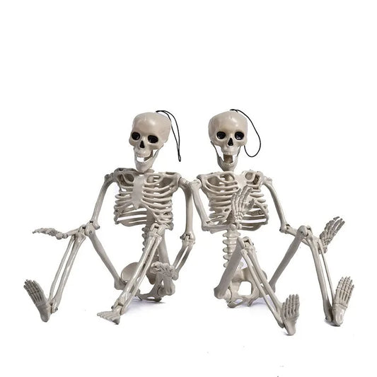Squelette d'Halloween – Squelette flexible pliable pour tout le corps avec détails réalistes pour une décoration effrayante